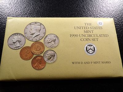 1990 UNITED STATES UNC. COIN SET P&D. CLICK THE LINK FROM YOUR INVOICE TO PAY... INVOICES ARE 