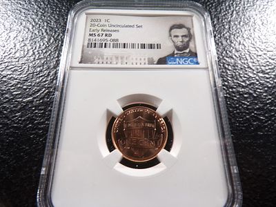 2023 NGC MS67RD LINCOLN SHIELD CENT. CLICK THE LINK FROM YOUR INVOICE TO PAY... INVOICES ARE 