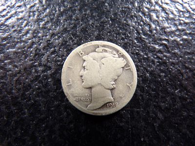 1918-S MERCURY SILVER DIME. CLICK THE LINK FROM YOUR INVOICE TO PAY... INVOICES ARE EMAILED 