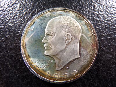 1972-S EISENHOWER SILVER PROOF DOLLAR. CLICK THE LINK FROM YOUR INVOICE TO PAY... INVOICES ARE 