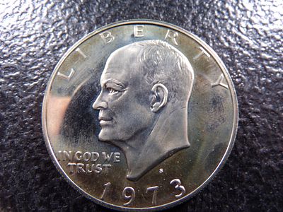 1973-S EISENHHOWER PROOF DOLLAR. CLICK THE LINK FROM YOUR INVOICE TO PAY... INVOICES ARE EMAILED 