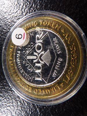 LUXOR .999 FINE SILVER $10 CASINO GAMING TOKEN LIMITED EDITION. CLICK THE LINK FROM YOUR INVOICE 