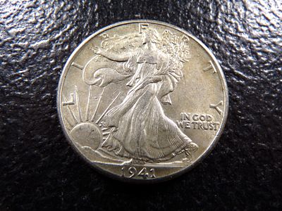 1941 HIGH GRADE WALKING LIBERTY SILVER HALF DOLLAR. CLICK THE LINK FROM YOUR INVOICE TO PAY... 