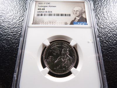 2021-P NGC MS68 TUSKEGEE AIRMEN QUARTER. CLICK THE LINK FROM YOUR INVOICE TO PAY... INVOICES ARE 