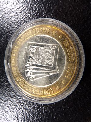 FOUR QUEENS .999 FINE SILVER $10 CASINO GAMING TOKEN LIMITED EDITION. CLICK THE LINK FROM YOUR 