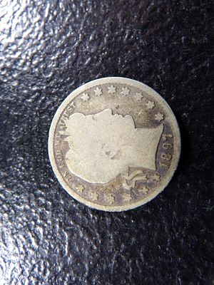 1897 LIBERTY HEAD BARBER SILVER QUARTER. CLICK THE LINK FROM YOUR INVOICE TO PAY... INVOICES ARE 