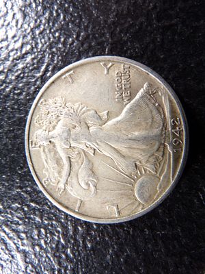 1942-S HIGH GRADE WALKING LIBERTY SILVER HALF DOLLAR. CLICK THE LINK FROM YOUR INVOICE TO PAY... 