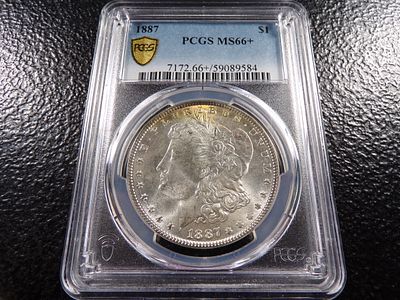 1887 PCGS MS66+ MORGAN SILVER DOLLAR *****MS66+*****. CLICK THE LINK FROM YOUR INVOICE TO PAY... 