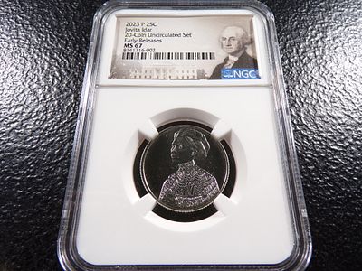 2023-P NGC MS67 JOVITA IDAR QUARTER. CLICK THE LINK FROM YOUR INVOICE TO PAY... INVOICES ARE 