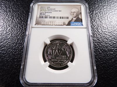 2023-P NGC MS67 ELEANOR ROOSEVELT QUARTER. CLICK THE LINK FROM YOUR INVOICE TO PAY... INVOICES 