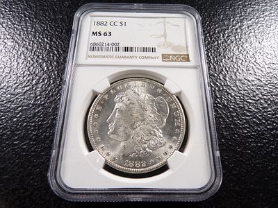 1882-CC NGC MS63 CARSON CITY MORGAN SILVER DOLLAR *****MS63 CC*****. CLICK THE LINK FROM YOUR 