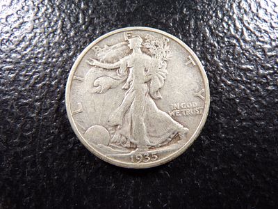 1935 WALKING LIBERTY SILVER HALF DOLLAR. CLICK THE LINK FROM YOUR INVOICE TO PAY... INVOICES ARE 