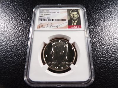 2023-P NGC MS67 SIGNED KENNEDY HALF DOLLAR. CLICK THE LINK FROM YOUR INVOICE TO PAY... INVOICES 