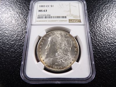 1883-CC NGC MS63 CARSON CITY MORGAN SILVER DOLLAR. CLICK THE LINK FROM YOUR INVOICE TO PAY... 
