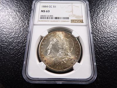 1884-CC NGC MS63 CARSON CITY MORGAN SILVER DOLLAR. CLICK THE LINK FROM YOUR INVOICE TO PAY... 