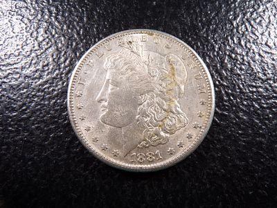 1881-S MORGAN SILVER DOLLAR. CLICK THE LINK FROM YOUR INVOICE TO PAY... INVOICES ARE EMAILED 