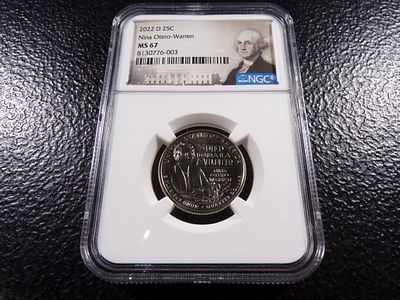 2022-D NGC MS67 NINA OTERO-WARREN QUARTER. CLICK THE LINK FROM YOUR INVOICE TO PAY... INVOICES 