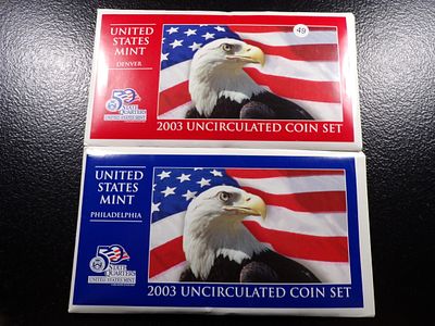 2003 P&D UNITED STATES MINT UNCIRCULATED COIN SET. CLICK THE LINK FROM YOUR INVOICE TO PAY... 