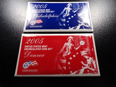 2005 UNITED STATES MINT P&D UNCIRCULATED COIN SET. CLICK THE LINK FROM YOUR INVOICE TO PAY... 