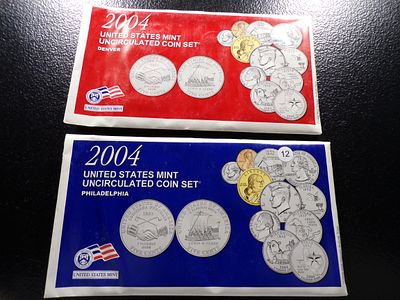 2004 UNITED STATES MINT P&D UNCIRCULATED COIN SET. CLICK THE LINK FROM YOUR INVOICE TO PAY... 