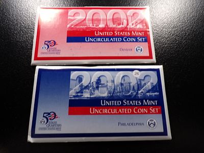 2002 UNITED STATES MINT P&D UNCIRCULATED COIN SET. CLICK THE LINK FROM YOUR INVOICE TO PAY... 