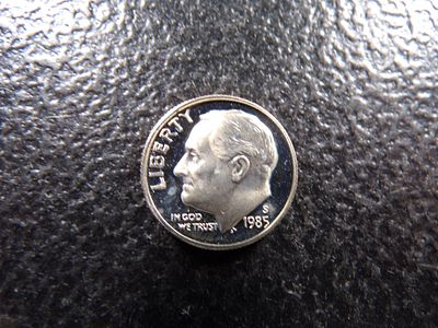1985-S PROOF ROOSEVELT DIME. CLICK THE LINK FROM YOUR INVOICE TO PAY... INVOICES ARE EMAILED 