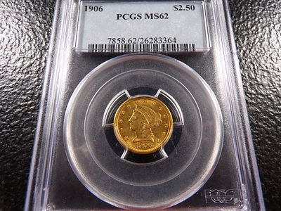 1906 PCGS MS62 GOLD $2.5 LIBERTY HEAD EAGLE. CLICK THE LINK FROM YOUR INVOICE TO PAY... INVOICES 