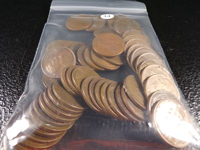 BAG OF 50 MIX OF DATES LINCOLN WHEAT CENTS. CLICK THE LINK FROM YOUR INVOICE TO PAY... INVOICES 