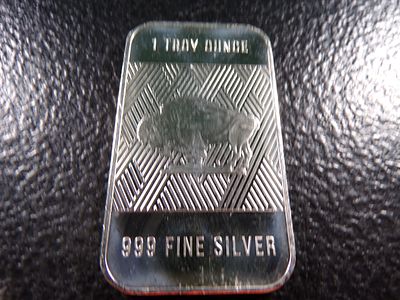 BUFFALO 1 OUNCE 999 FINE SILVER BAR. CLICK THE LINK FROM YOUR INVOICE TO PAY... INVOICES ARE 