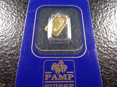 PAMP 1 GRAM 999,9 FINE GOLD BAR. CLICK THE LINK FROM YOUR INVOICE TO PAY... INVOICES ARE EMAILED 