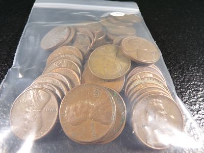 BAG OF 50 MIX OF DATES LINCOLN WHEAT CENTS. CLICK THE LINK FROM YOUR INVOICE TO PAY... INVOICES 