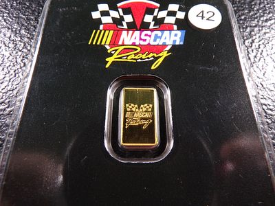 NASCAR RACING 1/2 GRAM .9999 PURE GOLD BAR. CLICK THE LINK FROM YOUR INVOICE TO PAY... INVOICES 