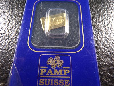 PAMP 1 GRAM 999,9 FINE GOLD BAR. CLICK THE LINK FROM YOUR INVOICE TO PAY... INVOICES ARE EMAILED 