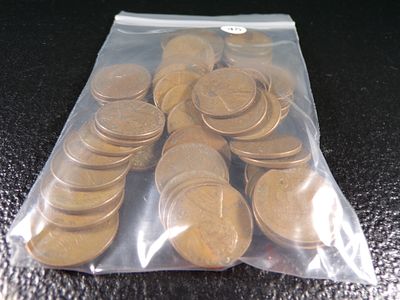 BAG OF 50 MIX OF DATES LINCOLN WHEAT CENTS. CLICK THE LINK FROM YOUR INVOICE TO PAY... INVOICES 