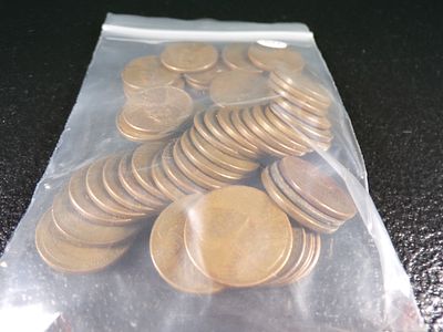 BAG OF 50 MIX OF DATES LINCOLN WHEAT CENTS. CLICK THE LINK FROM YOUR INVOICE TO PAY... INVOICES 