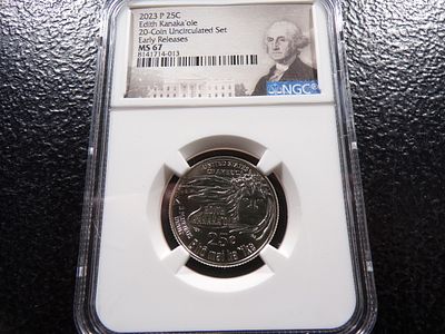 2023-P NGC MS67 EDITH KANAKA'OLE QUARTER. CLICK THE LINK FROM YOUR INVOICE TO PAY... INVOICES 