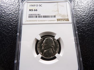 1969-D NGC MS66 JEFFERSON NICKEL. CLICK THE LINK FROM YOUR INVOICE TO PAY... INVOICES ARE 
