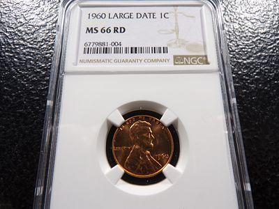 1960 LARGE DATE NGC MS66RD LINCOLN CENT. CLICK THE LINK FROM YOUR INVOICE TO PAY... INVOICES ARE 