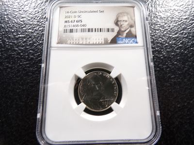 2021-D MS67 6FS JEFFERSON NICKEL. CLICK THE LINK FROM YOUR INVOICE TO PAY... INVOICES ARE 