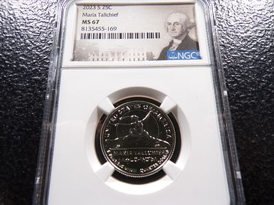 2023-S NGC MS67 MARIA TALLCHIEF QUARTER. CLICK THE LINK FROM YOUR INVOICE TO PAY... INVOICES ARE 