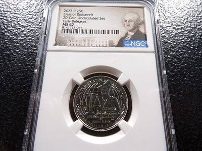 2023-P NGC MS67 ELEANOR ROOSEVELT QUARTER. CLICK THE LINK FROM YOUR INVOICE TO PAY... INVOICES 