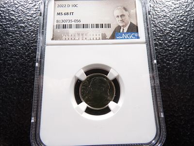 2022-D NGC MS68FT ROOSEVELT DIME. CLICK THE LINK FROM YOUR INVOICE TO PAY... INVOICES ARE 