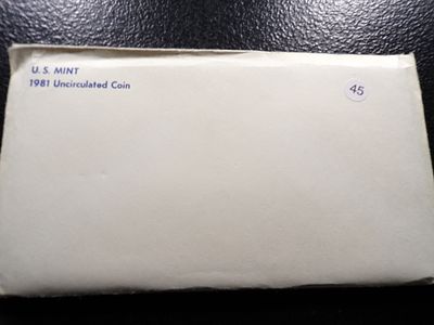 1981 P&D UNCIRCULATED COIN SET. CLICK THE LINK FROM YOUR INVOICE TO PAY... INVOICES ARE EMAILED 