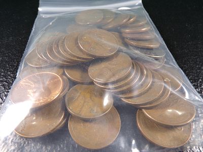 BAG OF 50 MIX OF DATES LINCOLN WHEAT CENTS. CLICK THE LINK FROM YOUR INVOICE TO PAY... INVOICES 