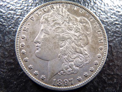 1897 MORGAN SILVER DOLLAR. CLICK THE LINK FROM YOUR INVOICE TO PAY... INVOICES ARE EMAILED 