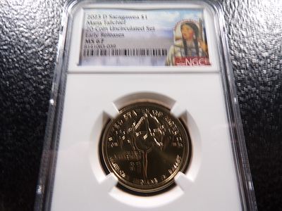 2023-D NBGC MS67 MARIA TALLCHIEF SACAGAWEA DOLLAR. CLICK THE LINK FROM YOUR INVOICE TO PAY... 