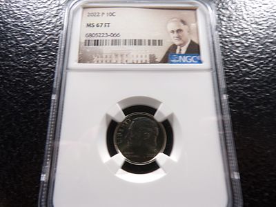 2022-P NGC MS67FT ROOSEVELT DIME. CLICK THE LINK FROM YOUR INVOICE TO PAY... INVOICES ARE 