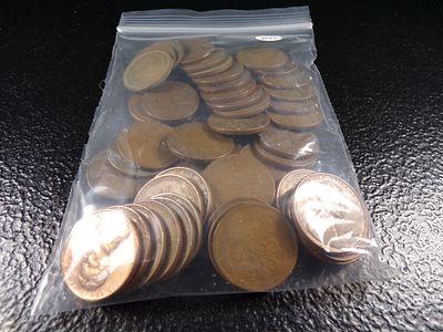 BAG OF 50 LINCOLN WHEAT CENTS MIX OF DATES. CLICK THE LINK FROM YOUR INVOICE TO PAY... INVOICES 