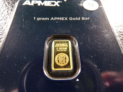 APMEX 1 GRAM .9999 FINE GOLD BAR *****1 GRAM GOLD. CLICK THE LINK FROM YOUR INVOICE TO PAY... 