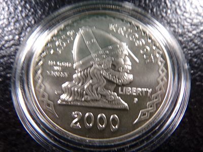 2000-P LEIF ERICSON COMMEM. SILVER DOLLAR. CLICK THE LINK FROM YOUR INVOICE TO PAY... INVOICES 